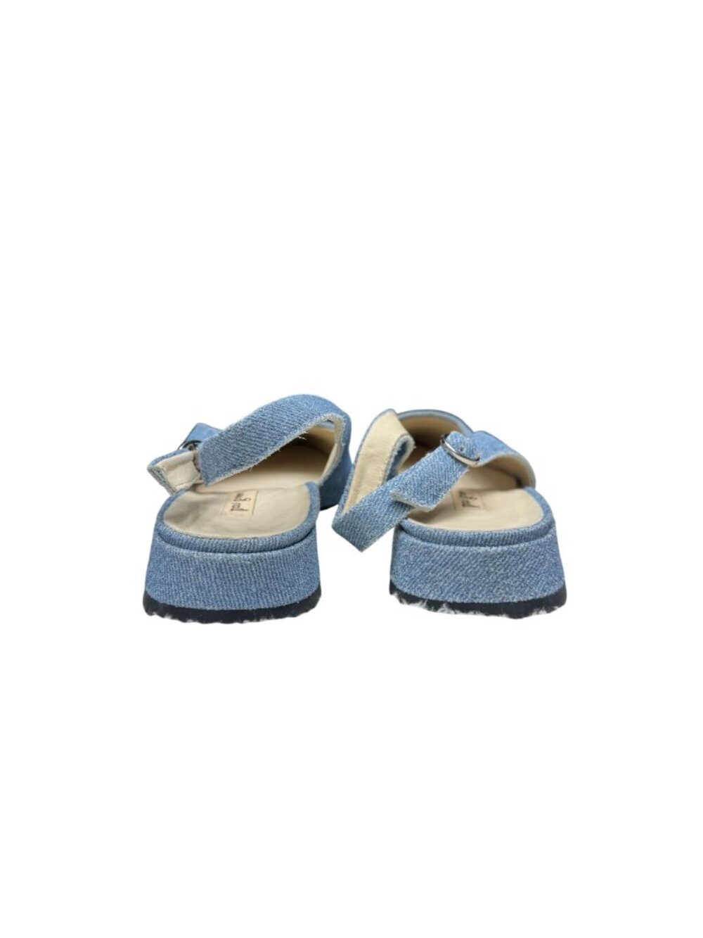 NWOB $389 Paul Green Ynez Slingback Shoes Denim/Metallic Pointed Cap Toe US 6 - Picture 5 of 9